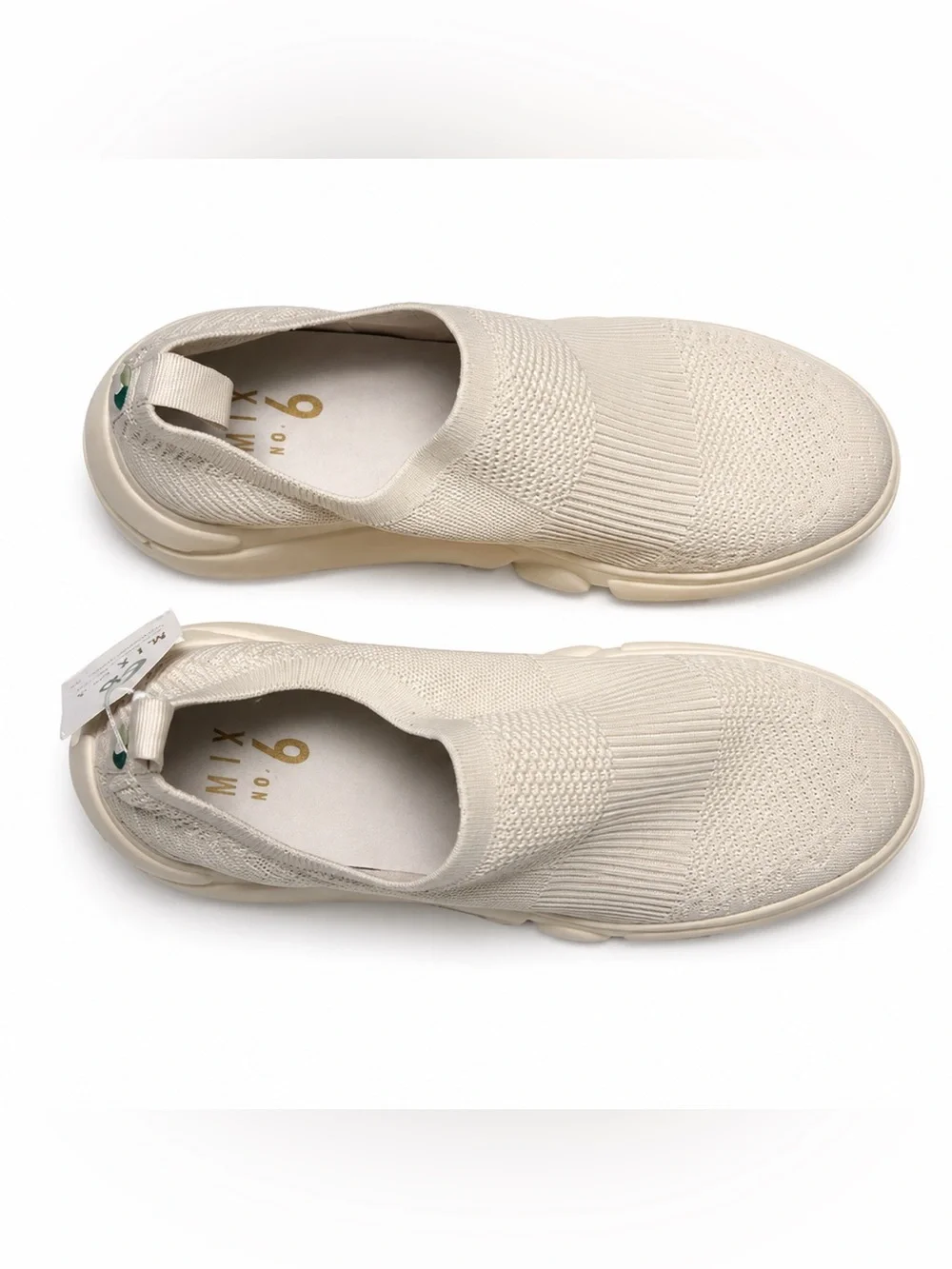 Mix No. 6 Women’s Knit Slip-On Sneakers in Beige